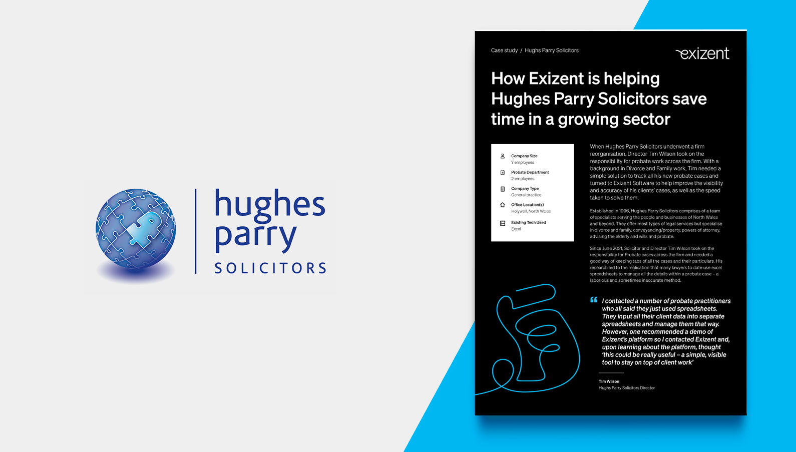 How Exizent is helping Hughes Parry Solicitors save time in a growing sector